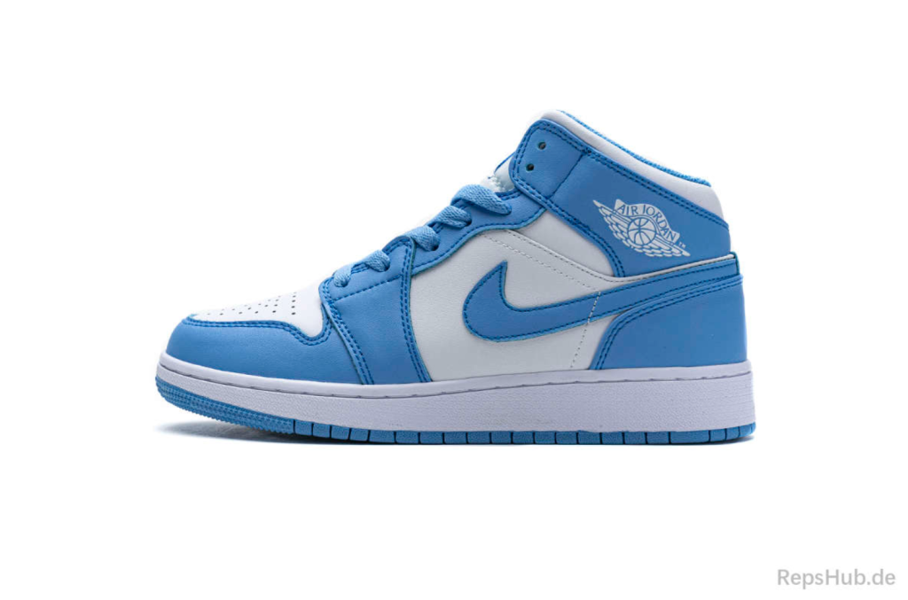 Your friend bought the Air Jordan 1 Retro Mid UNC here!